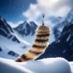 Fluffy Therian Raccoon Tail Keychain - Soft Raccoon Fur, Durable, Perfect for Cosplay, Renaissance Fairs - Image 3