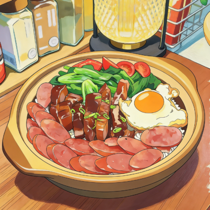 Little pan rice canvas