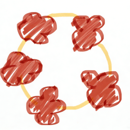 Red graffiti bracelet canvas