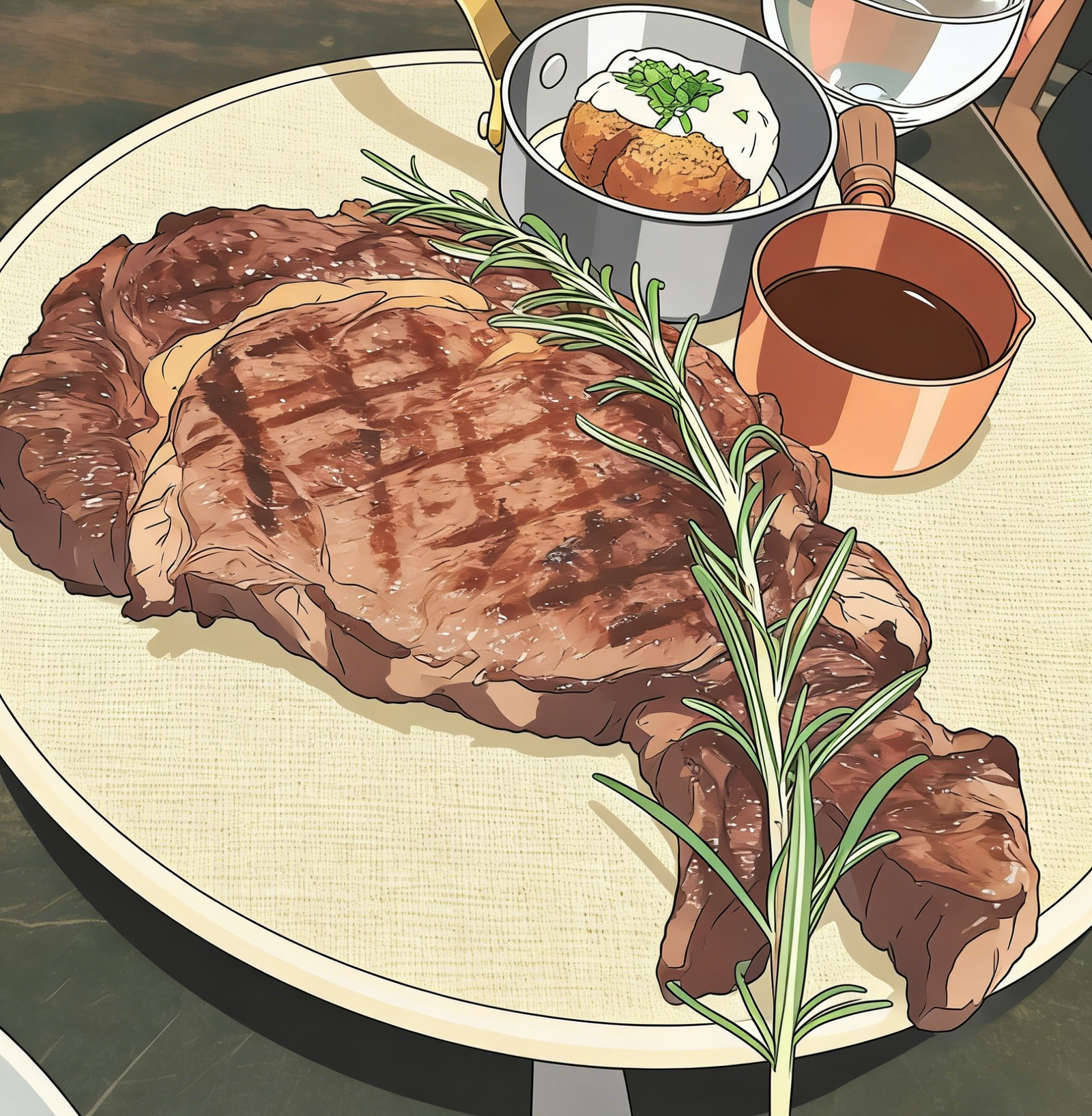 将照片做成动漫图片 Steak Canvas - Image 1