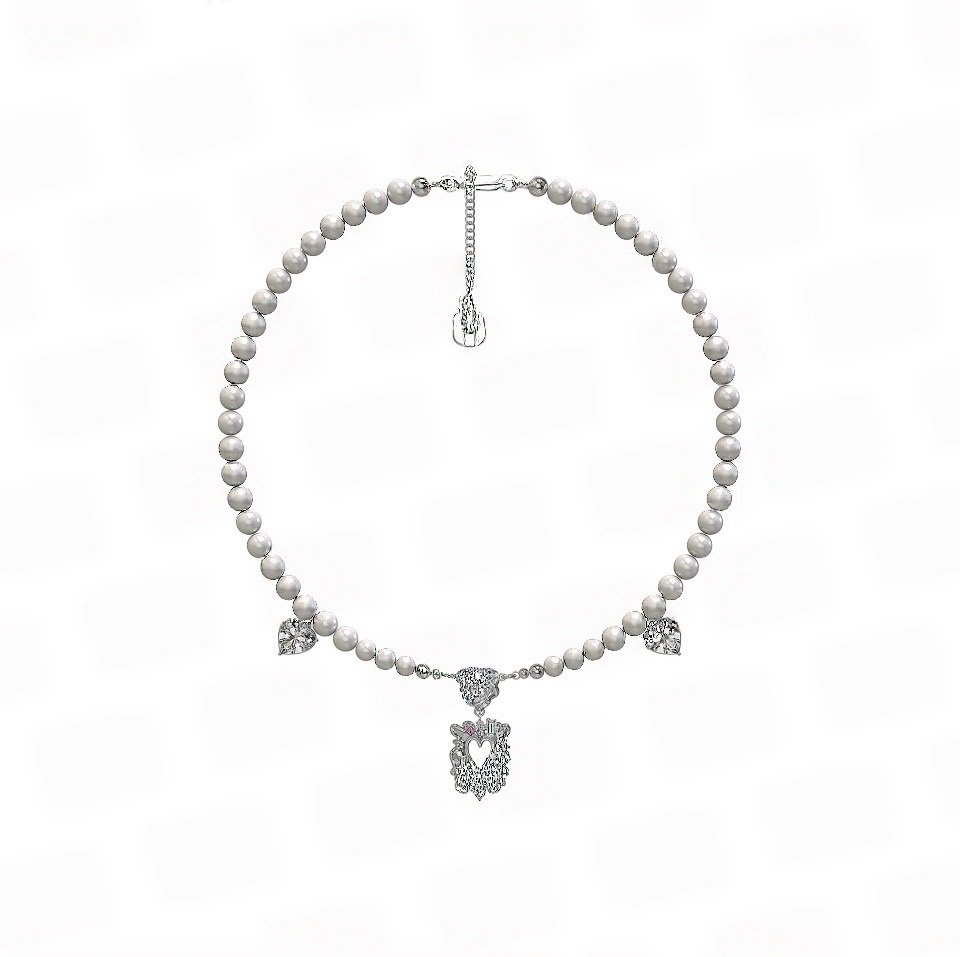 微信图片_20260209144322_33_968 Heart-shaped pendant pearl necklace - Image 1