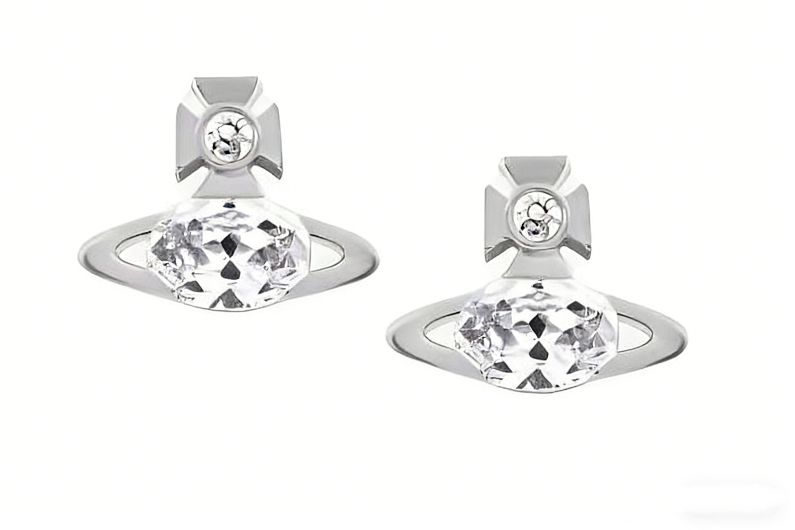 微信图片_20260210153622_59_1065.jpg Sterling Silver Platinum Plated Cubic Zirconia Halo Leverback Drop Earrings - Image 1