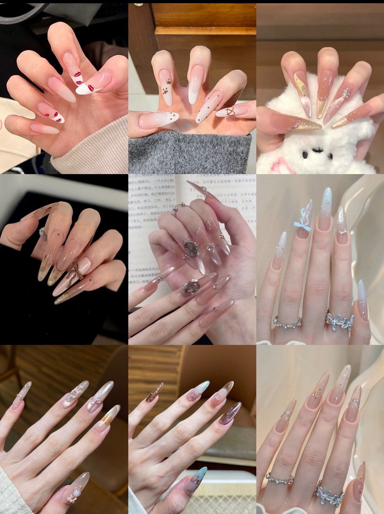 微信图片_20260226160154_380_744 Glue Mani Press On Nails, French, 'Glimpse', White, Medium Size, Includes 90 Nails - Image 1