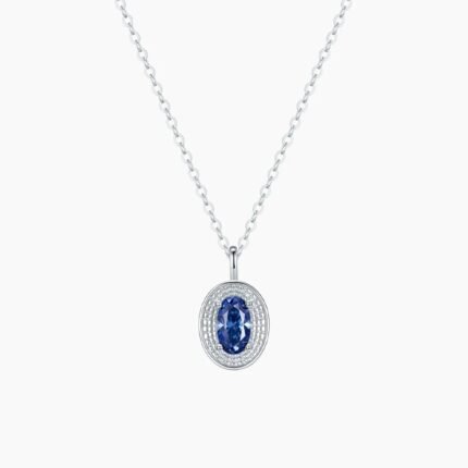 Prussian blue necklace