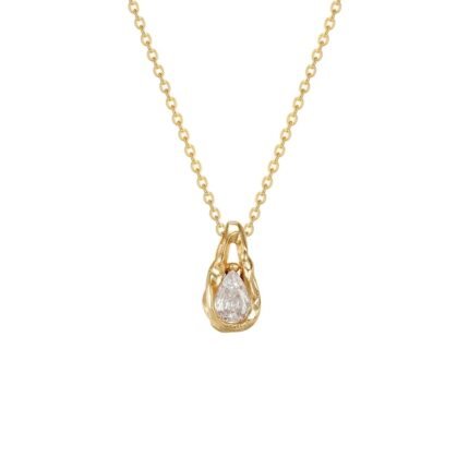 Moissanite drop necklace