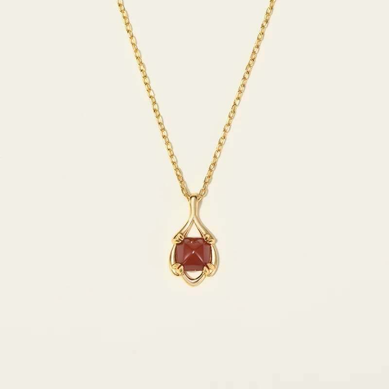 O1CN01IRswDL21wxNAV4EO9_!!2978237050.jpg__爱奇艺 Sugar tower red agate necklace - Image 1