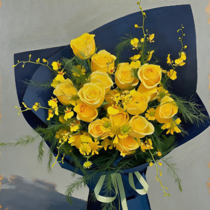 Yellow Rose Canvas