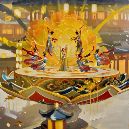 Dunhuang Dreaming Canvas